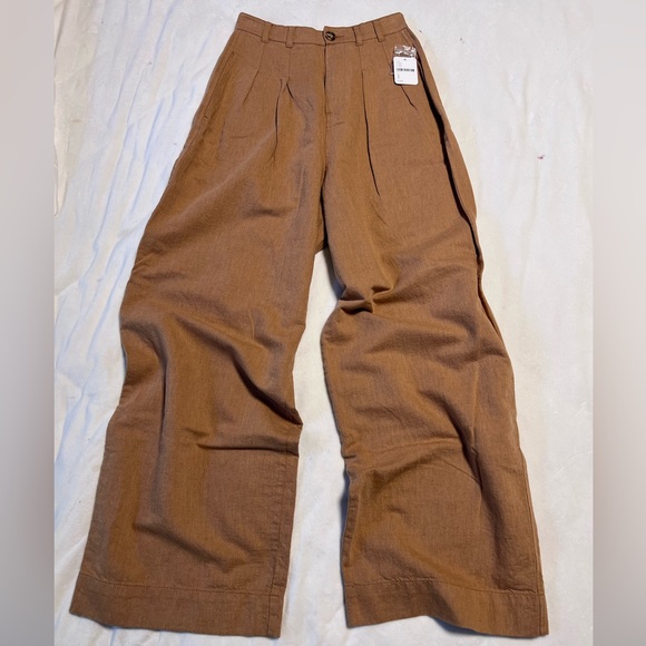Free People Pants - Free People High Waist, Pleated Wide Leg Pant NWT